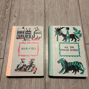 Vintage Storybook Set with Illustrations